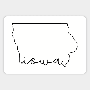 Minimalist Iowa Magnet